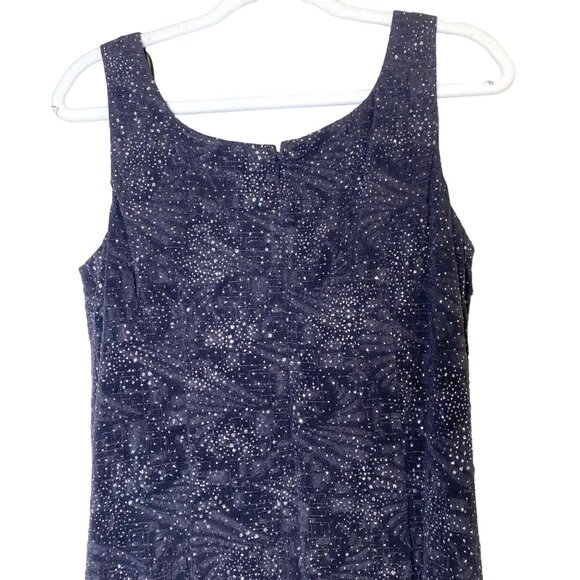 Alex Evenings Sparkling Glitter Gown Sleeevless Midi Sheath Dress Silver Grey - Picture 5 of 9